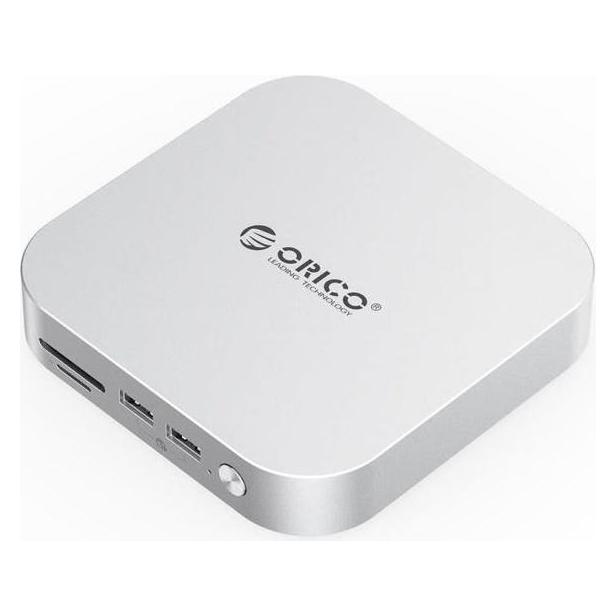 Orico Mac Mini Link (Higher capacity expansion) (Silver) (USB-C, 7 Ports) (ORICO-M49P-EU-SV-BP)