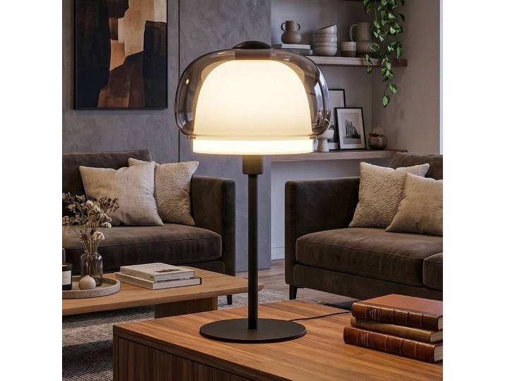 EGLO Fensterbank Tischlampe Belomontejo, alu / grau / zink, für Wohn- / Esszimmer, Metall, Junges Wohnen