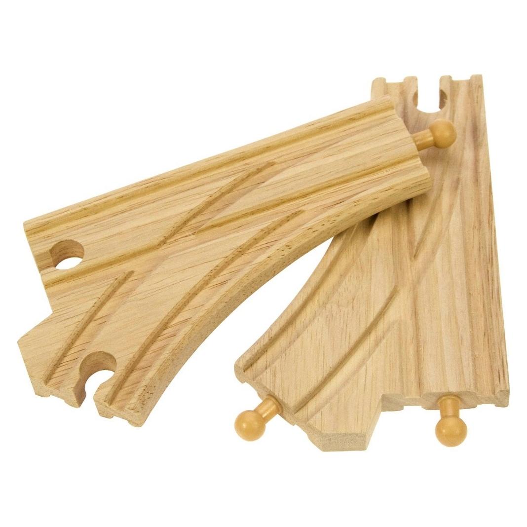 Bigjigs 2-fach Gabelung mit Kurve (4) (BJT107)
