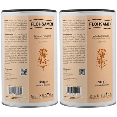 Flohsamen Indisch 99% 2x 2x500 g