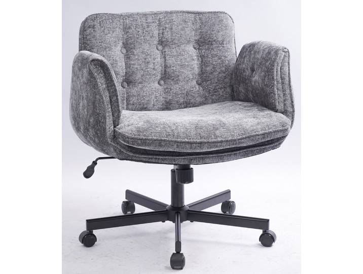 Orvane Bürostuhl Ergonomischer Drehstuhl mit verstellbaren Armlehnen und Rollen