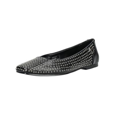 Ballerina REPLAY "Replay Ballerinas Lederimitat", Damen, Gr. 37, schwarz (schwarz, silber), Lederimitat, Schuhe Ballerina