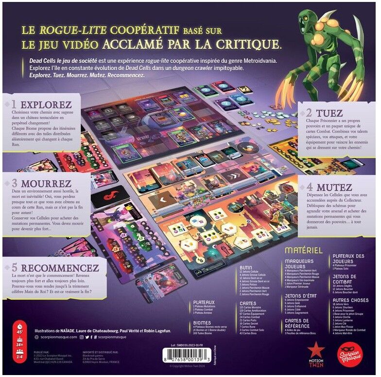 Le scorpion masqué Dead cells Le jeu de société