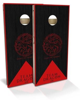 Skip's Garage Team Dragon Outdoor Cornhole Board Set