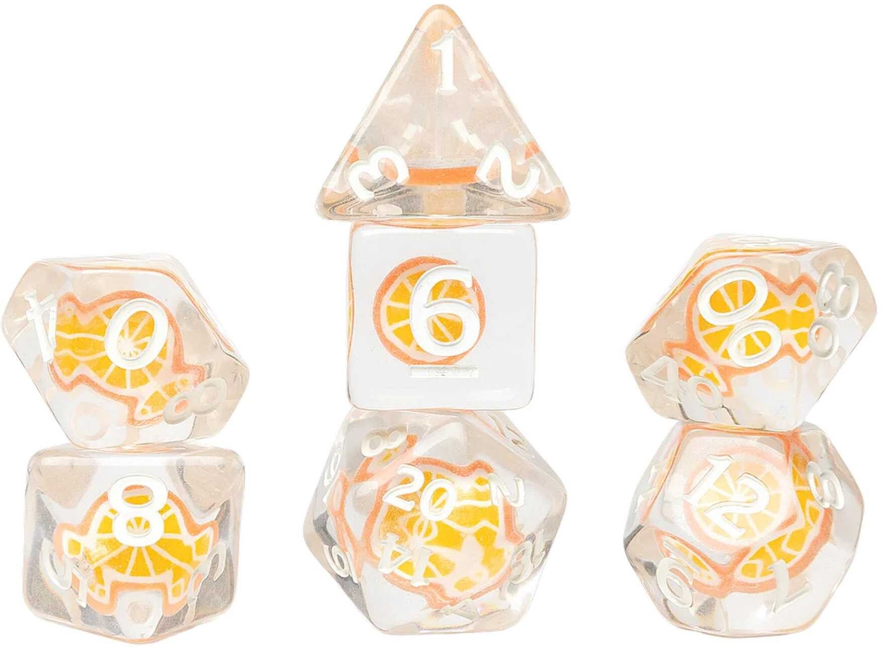 Sirius Dice Fruit Slice Dice Set - Orange