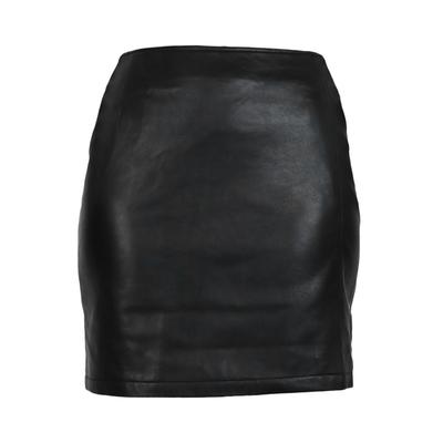 Lederrock RICANO "Lederrock Ria Skirt", Damen, Gr. XXL, schwarz, Obermaterial: 100% Lammnappaleder LANA., schmal, Röcke, Handgefertigt aus echtem Leder