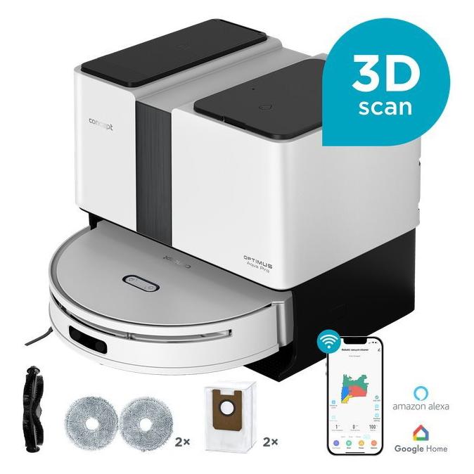 Concept Robot Staubsauger 2in1 Optimus Aqua Pro VR4050 (Wischpads (rotierend)) (VR4050)