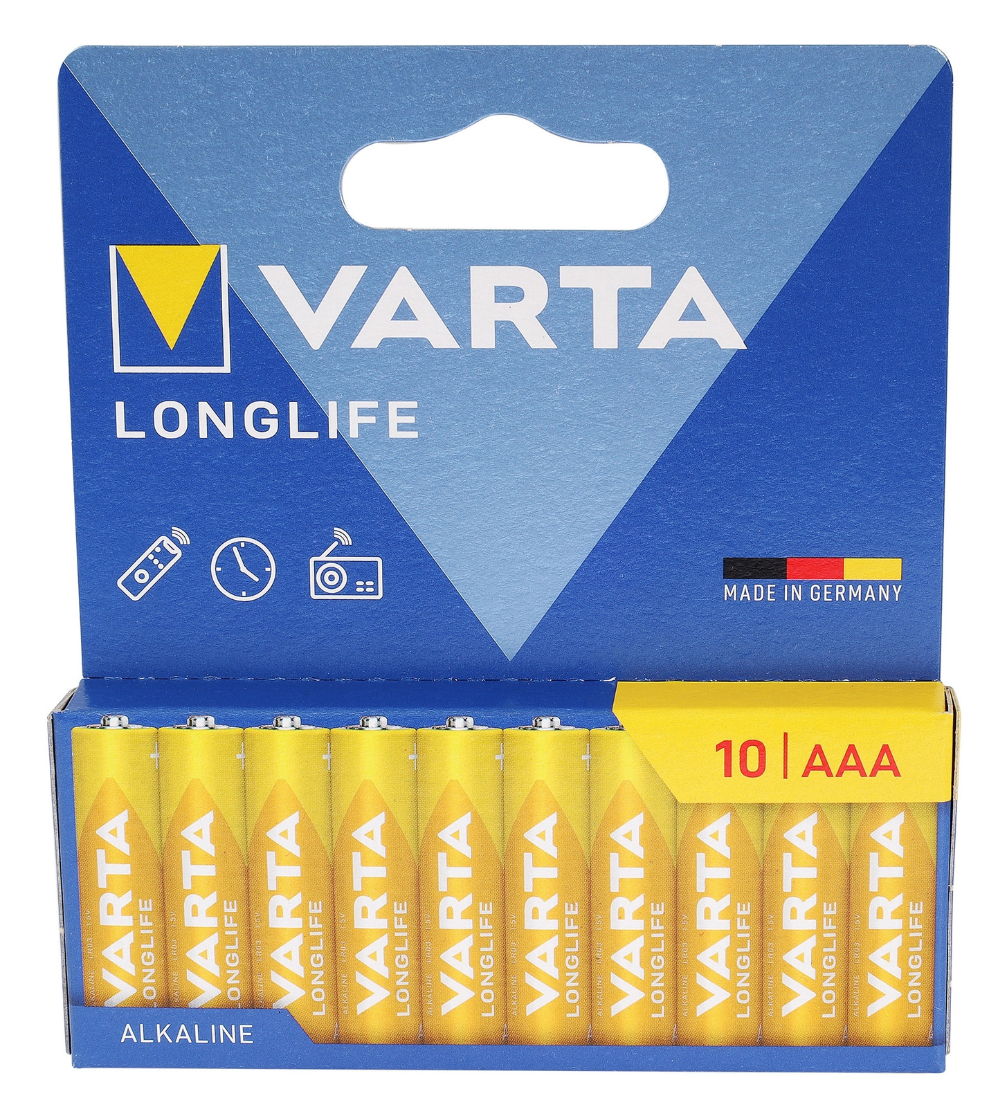 Varta Alkaline batterij LONGLIFE Micro AAA, 10 stuks
