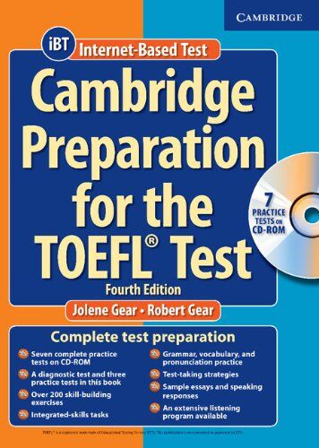 Robert Gear - Cambridge Preparation for the TOEFL Test + CD (Cambridge Preparation for the TOEFL (W/CD ROM)) - Preis vom 30.09.2026 09:01:18 h