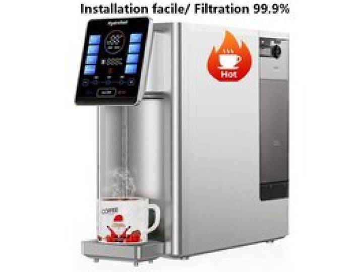 Purificateur dEau de Comptoir Hydrofast W100 - Eau Chaude et Ambiante - 8 Températures - Affichage Intelligent - Stérilisation UV