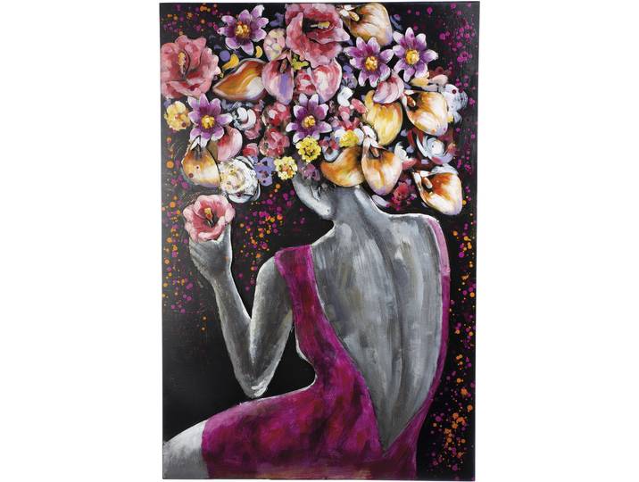 Metallbild CASABLANCA BY GILDE Bild Florenzia , pink (farbe bild(er): pink), B:27cm H:35,5cm T:8cm, Metall, Bilder, Metallbild