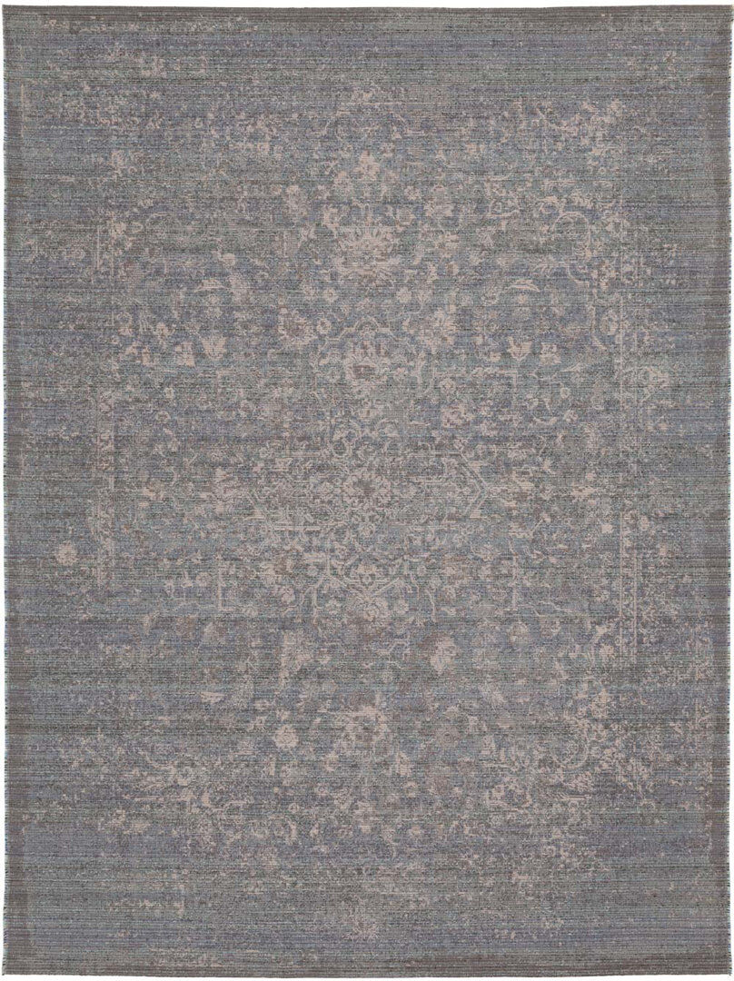 Langley Street Wool Flatweave Area Rug Blue Rectangle 170 x 240 cm