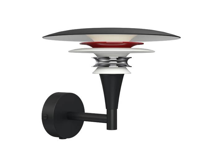Belid Applique Diablo Ø20 cm Noir mat-rouge brillant
