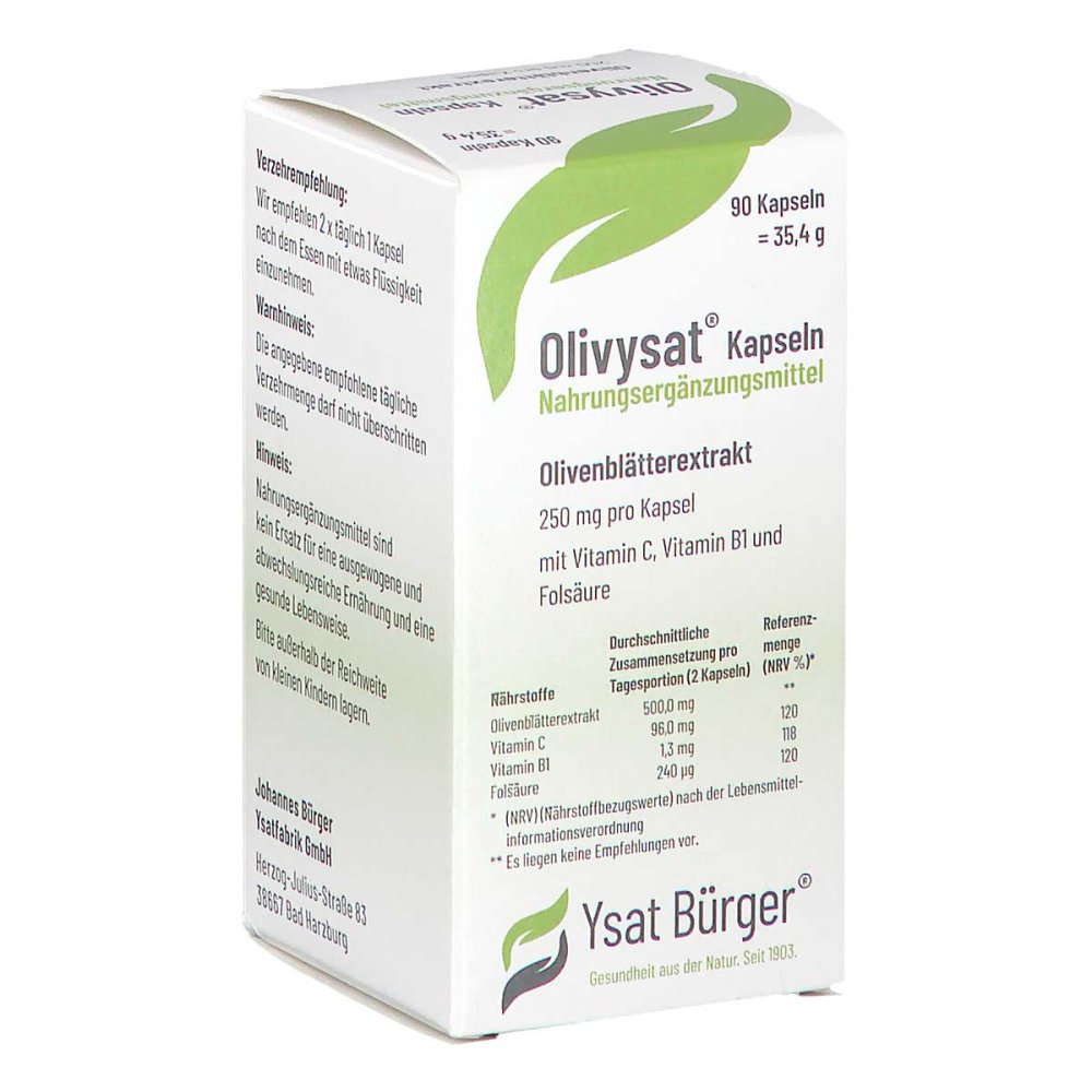 Johannes Bürger Ysatfabrik GmbH Olivysat Kapseln 19800039