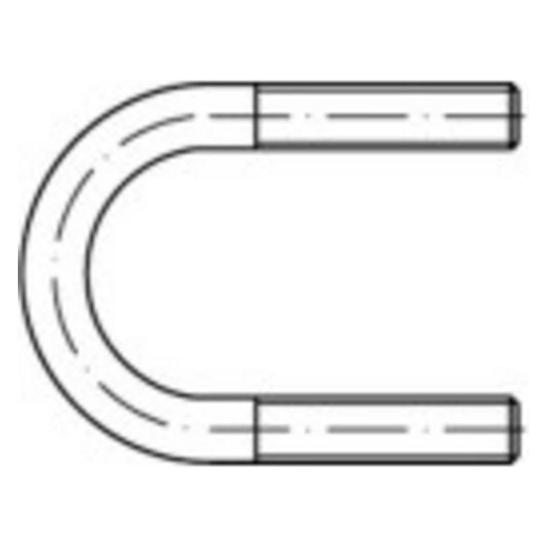 Toolcraft TO-9989871 Rundstahlbügel 10 St. (10 Stk.) (TO-9989871)