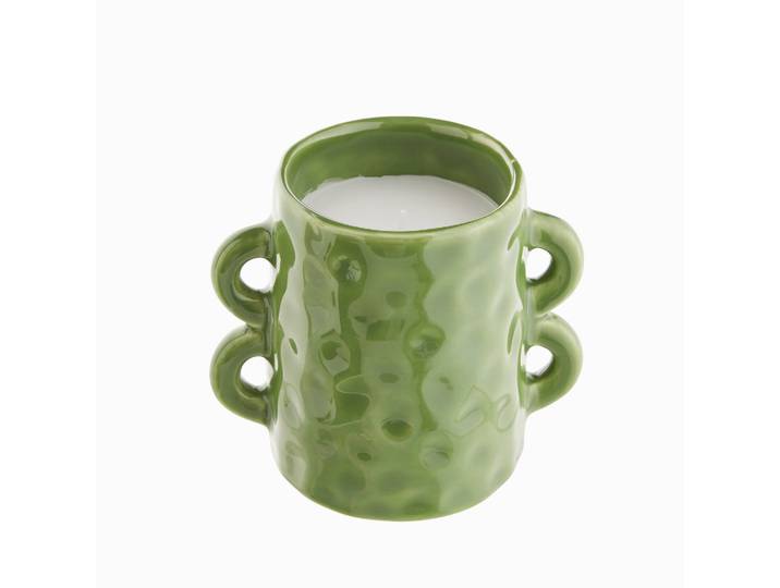 Bougie céramique verte - Blancheporte