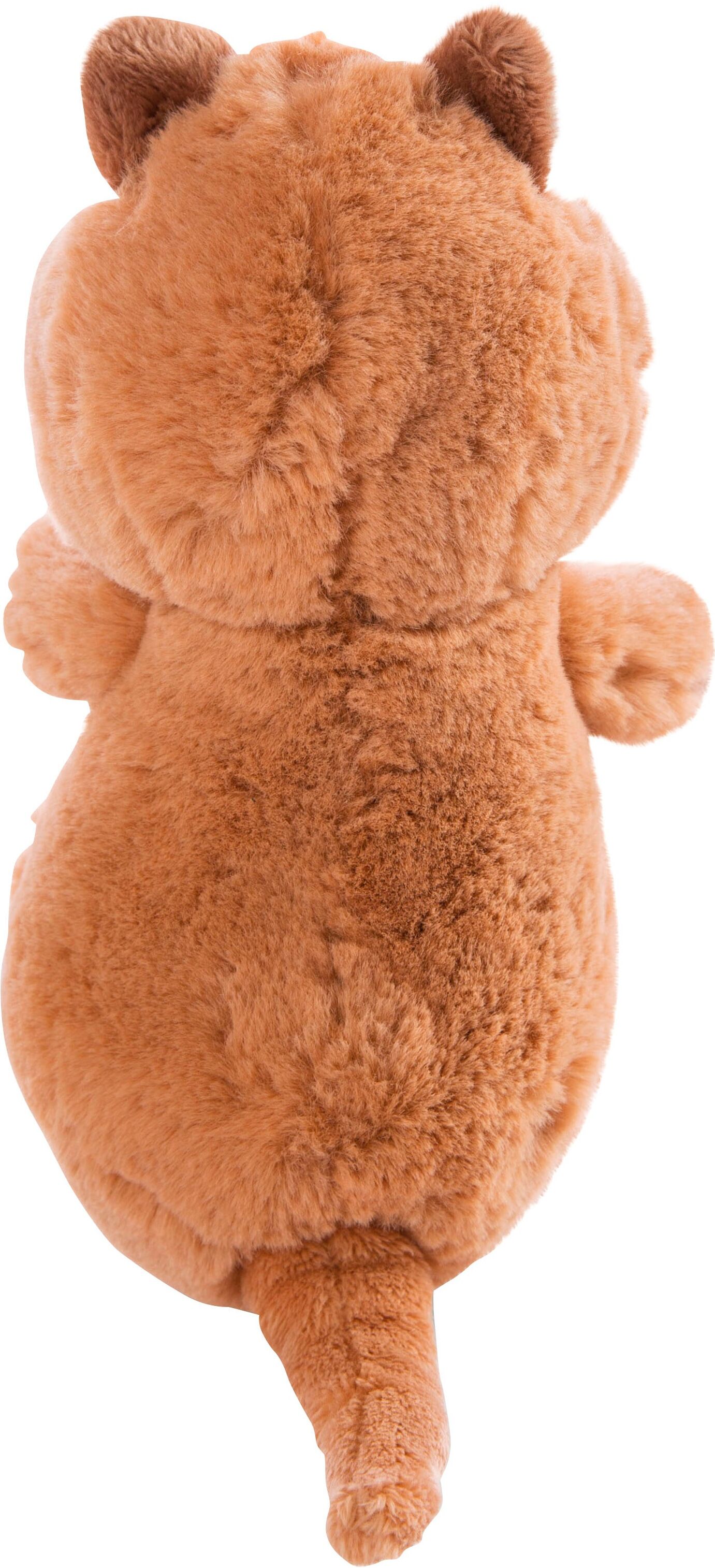 Kuscheltier NICI "NICI Selection, Quokka Quokka-Mola, 22 cm schlenkernd", braun, Plüschfiguren, KinderB:9cm H:22cm L:12cm, Plüsch, Polyester, Kuscheltier, B:9cm H:22cm L:12cm