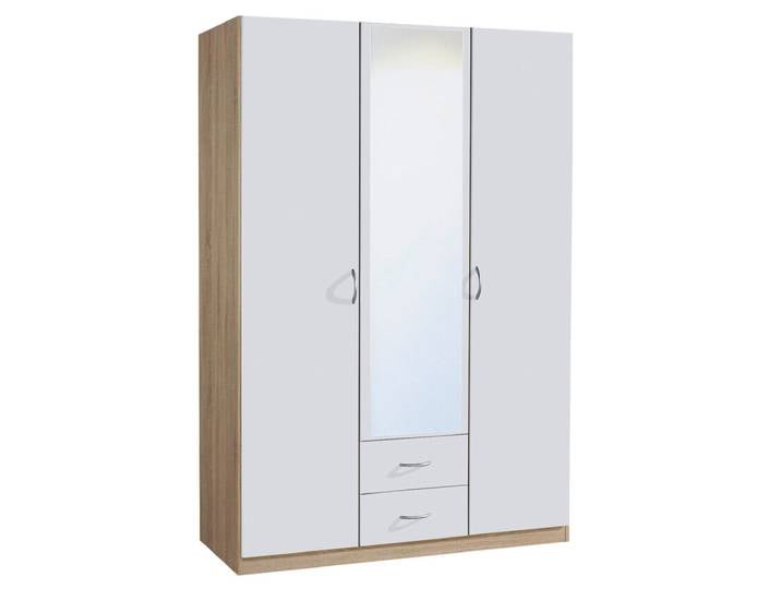 Kleiderschrank CASE 136 x 197 cm Sonoma Eiche/Alpinweiß