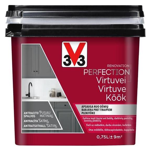 V33 Paint Kitchen Perf Anthracite 0.75l (750 ml) (33036118)