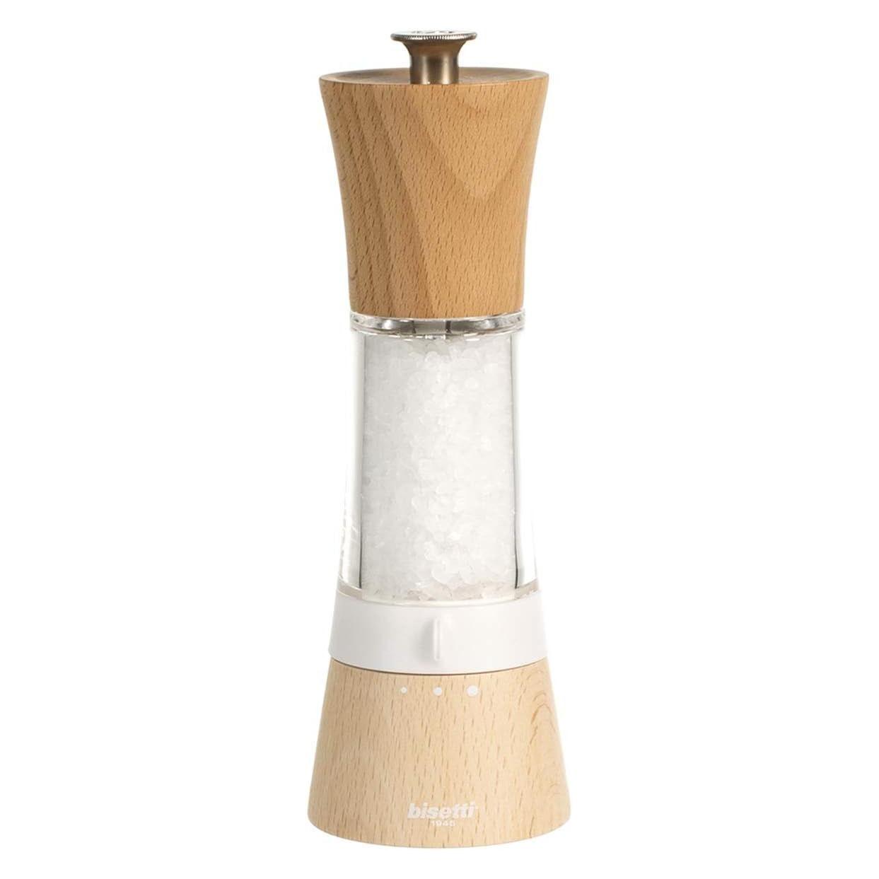Bisetti Hellbraune Salzmühle aus Holz (Pfeffer, Salz) (40386988)