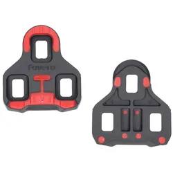 FAVERO Cleats Pedalplatten 9° für Assioma PRO RL | Look Keo | rot