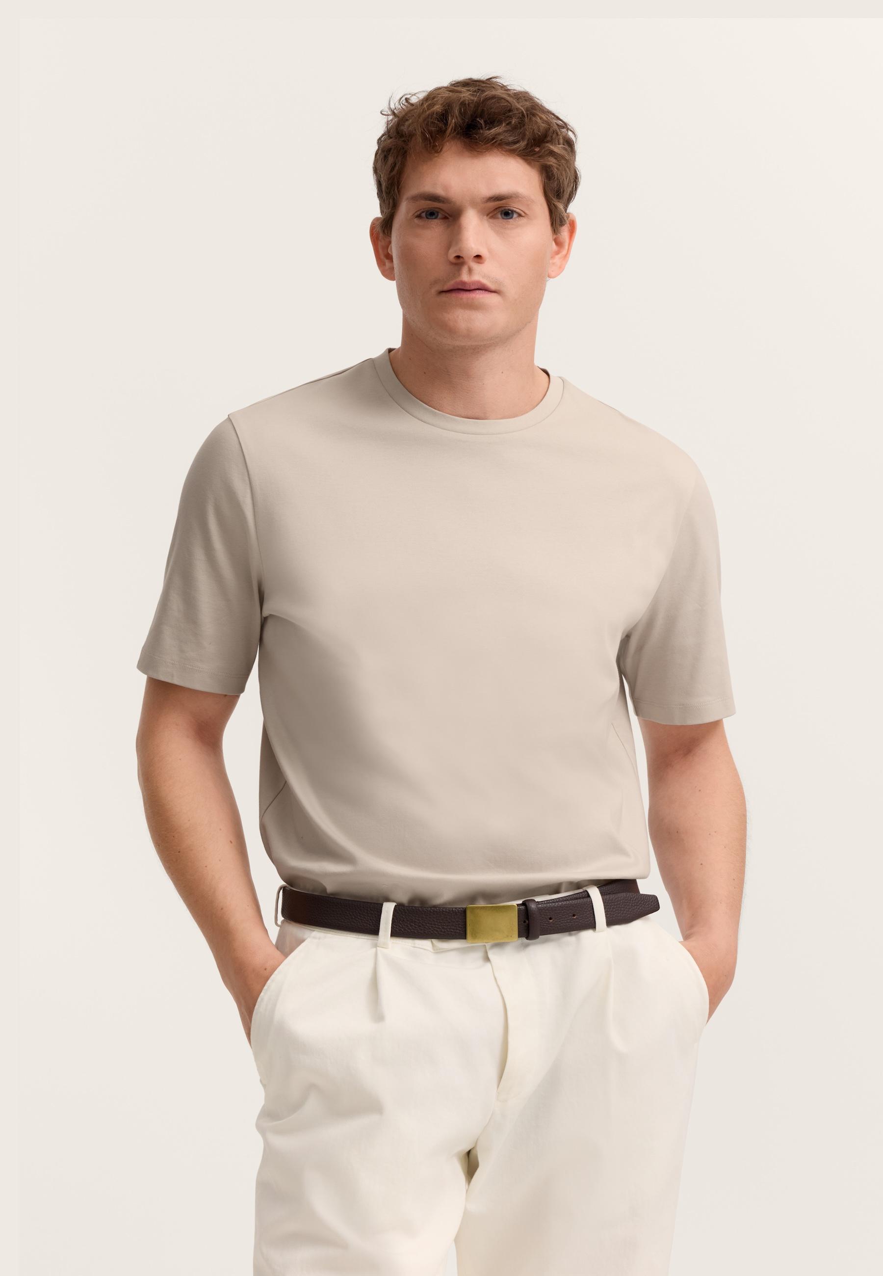 Bugatti Herren T-Shirt elegant mit Rundhals
