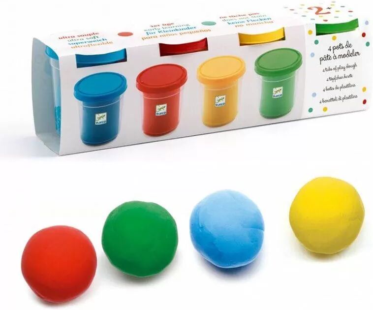 4 pots de pâte à modeler 1er Âge - Djeco