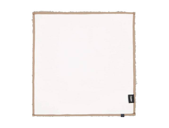 Badematte CAWÖ Solid 60 x 60 cm , weiss (braun), quadratisch (60cm x 60cm ), 1 Stk., Baumwolle, Badematten, Badematte, Rutschfester Uni-Badvorleger