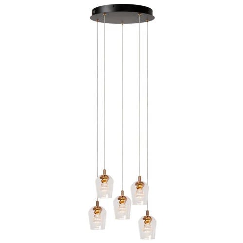 Lucide Berliane Hanglamp - Rond - Transparant - LED