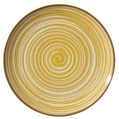 METRO Professional Teller flach Madleen, Steinzeug, Ø 26 cm, gelb, 6 Stück