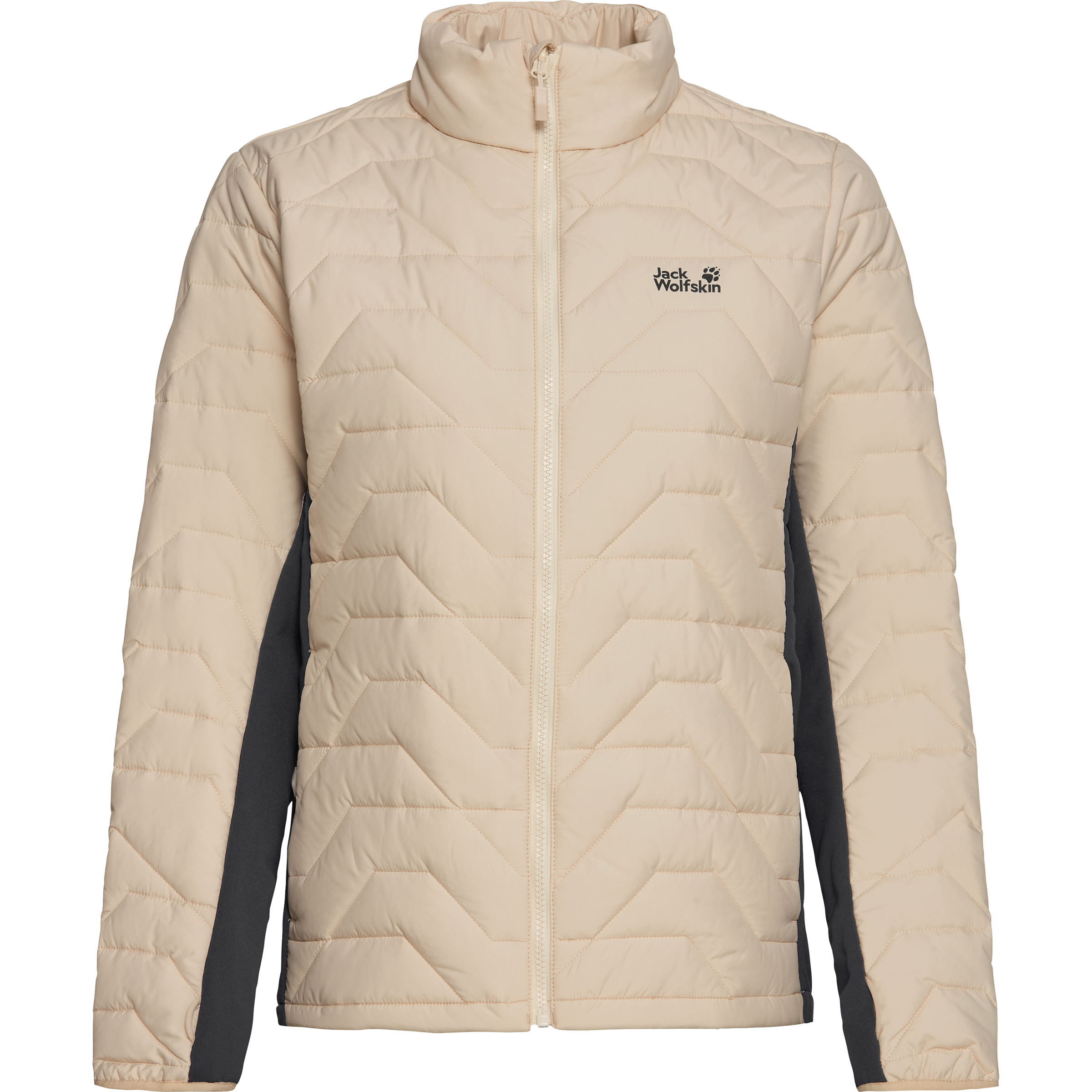 Jack Wolfskin Flextrek Ins Damen Isolationsjacke beige Größe L Camping Winddicht Wasserabweisend