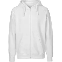 Neutral Herren Bio Kapuzen Sweatjacke O63301 white XL
