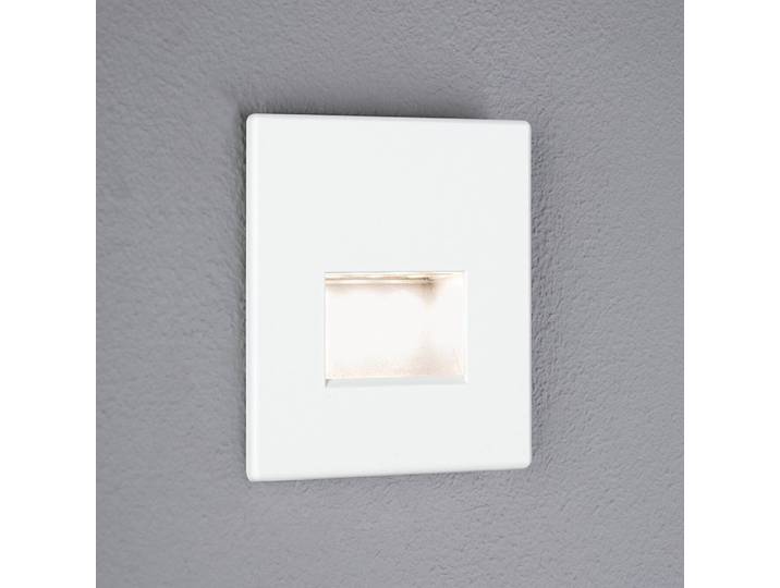 LED-Einbauleuchte Edge Quadro 8 x 8 x 0cm Weiß/Weiß Kunststoffart: Polycarbonat Material: Kunststoff LED LED-Platine