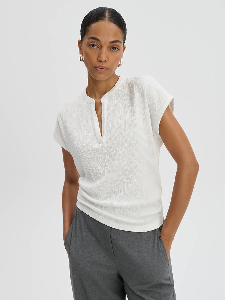 Someday Bluse in Weiß - 40
