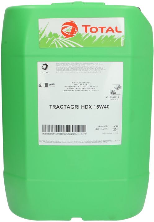 Motoröl TotalEnergies 2201229 XXL Tractagri HDX 15W40 20L