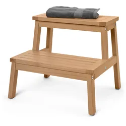 Tchibo - Tritthocker aus Massivholz - 44,5x40,3x38,5cm - naturfarben -