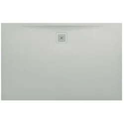 LAUFEN Pro Duschwanne H2109590770001 Marbond Ablauf lange Seite hellgrau