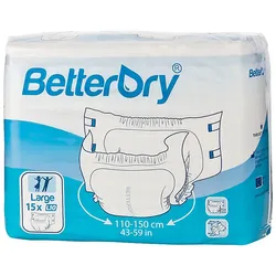 BetterDry L10 Windeln für Erwachsene 4 x 15 = 60 Stück