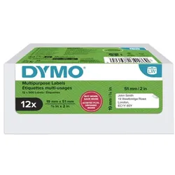 Dymo LabelWriter Papier-Etiketten »S0722550« Ø19 mm 12x 500 Stück weiß
