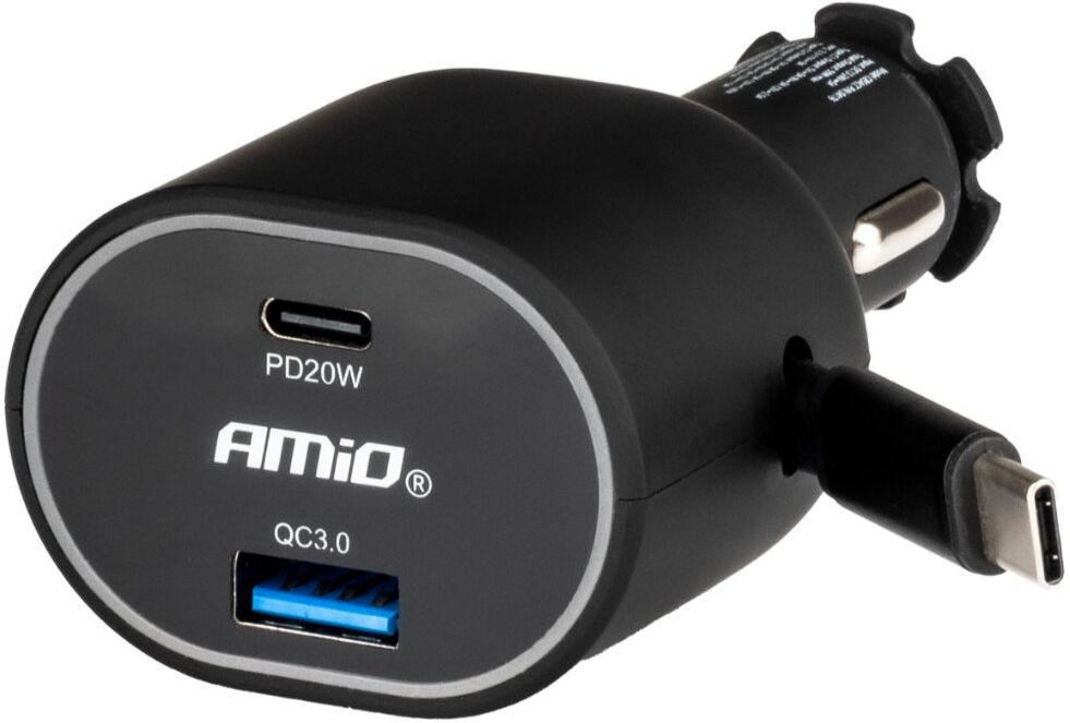 AMiO 04176 Handy-Ladegerät fürs Auto
