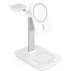 Spello 3in1 Magnetic Charging Station (15 W), Wireless Charger, Weiss