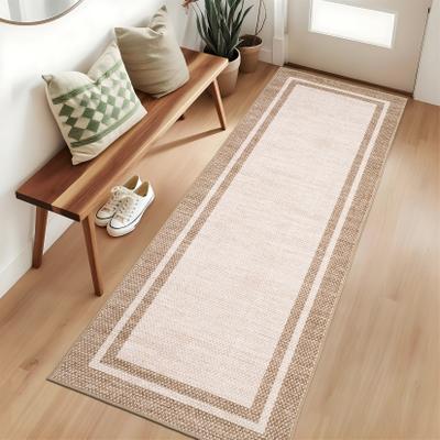 Garvee Textured Border Print Area Rug