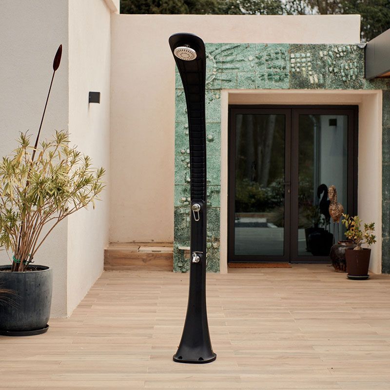 Poolex Douche solaire Cobra 32L courbe Formidra Poolstar - Anthracite