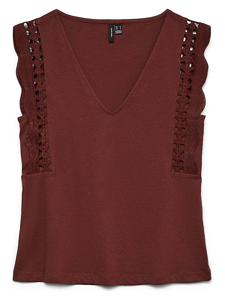 Vero Moda Blusentop in Bordeaux - S