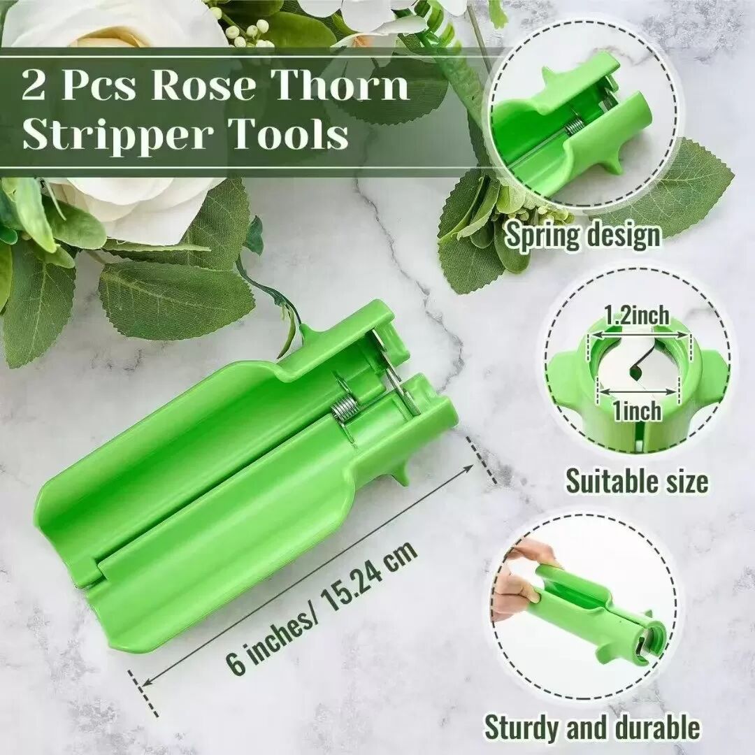 INF Outil d'ébarbage de roses - Élimination efficace et sûre des épines pour fleuristes et usage domestique