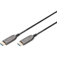 HDMI AOC Hybrid Glasfaserkabel, UHD 8K schwarz, 30 Meter