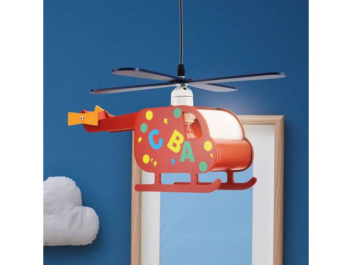 Näve Hängelampe Hubert, dimmbar, Multicolour, für Kinderzimmer, Holz, Pendelleuchte