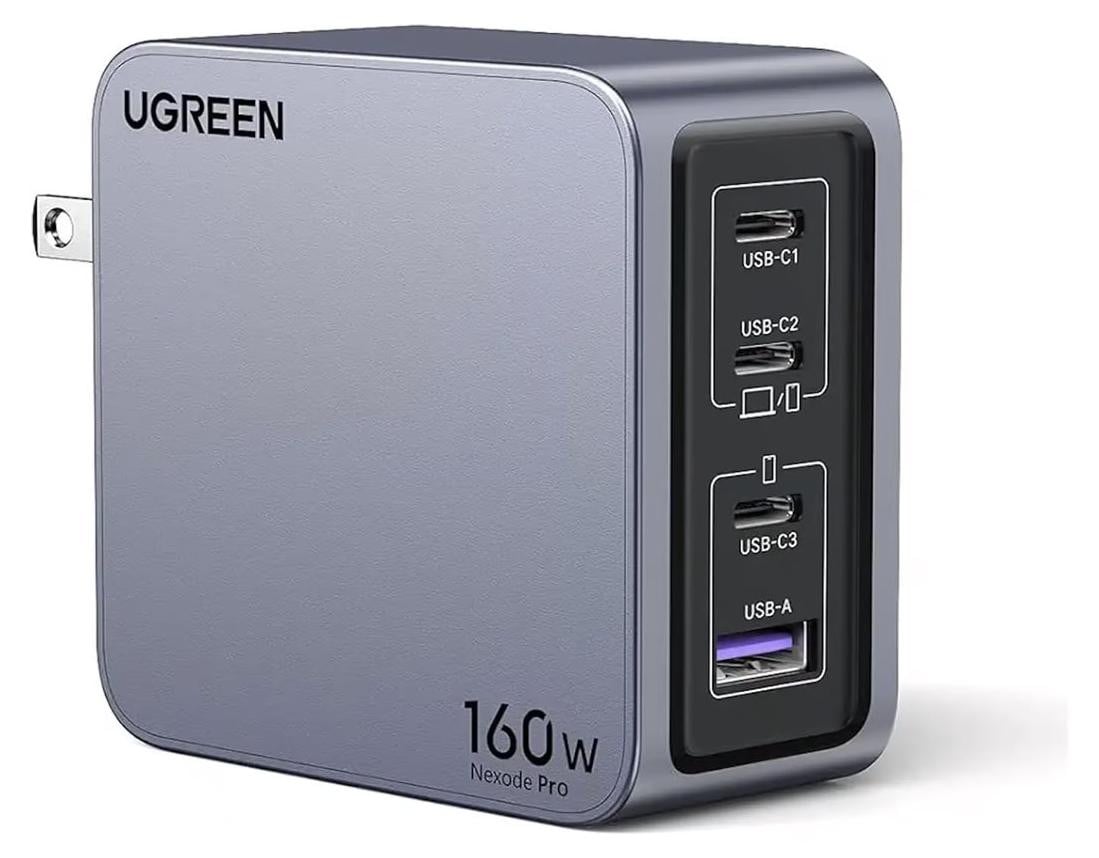 UGREEN Nexode Pro 160W GaN-oplader met USB-C-kabel