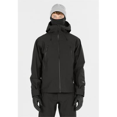 Skijacke SOS "Hoverla", Herren, Gr. S, schwarz, 77% Polyamid, 23% Elasthan, unifarben, normal, ohne Ausschnitt, Jacken Skijacke, mit atmungsaktiver und schützender Funktion