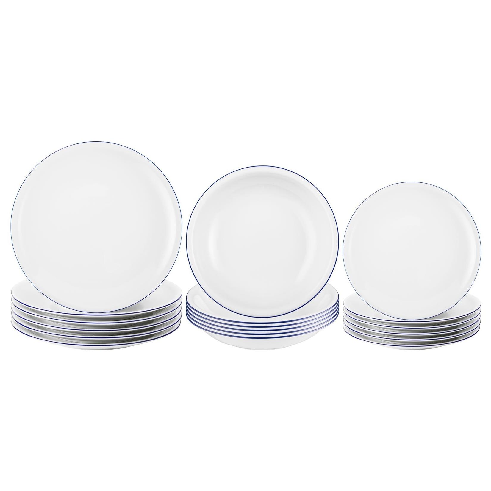 Seltmann Weiden Teller-Set Compact Blaurand 18-tlg.
